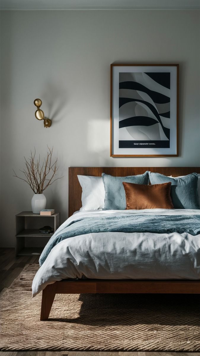 minimalist details and accessories for the bedroom