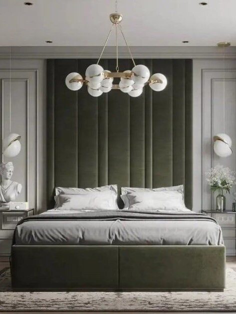 green bedroom